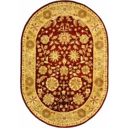 7'6 x 9'6 Safavieh Heritage Collection HG813A Handcrafted Traditional Oriental Red and Gold Wool Area Rug 